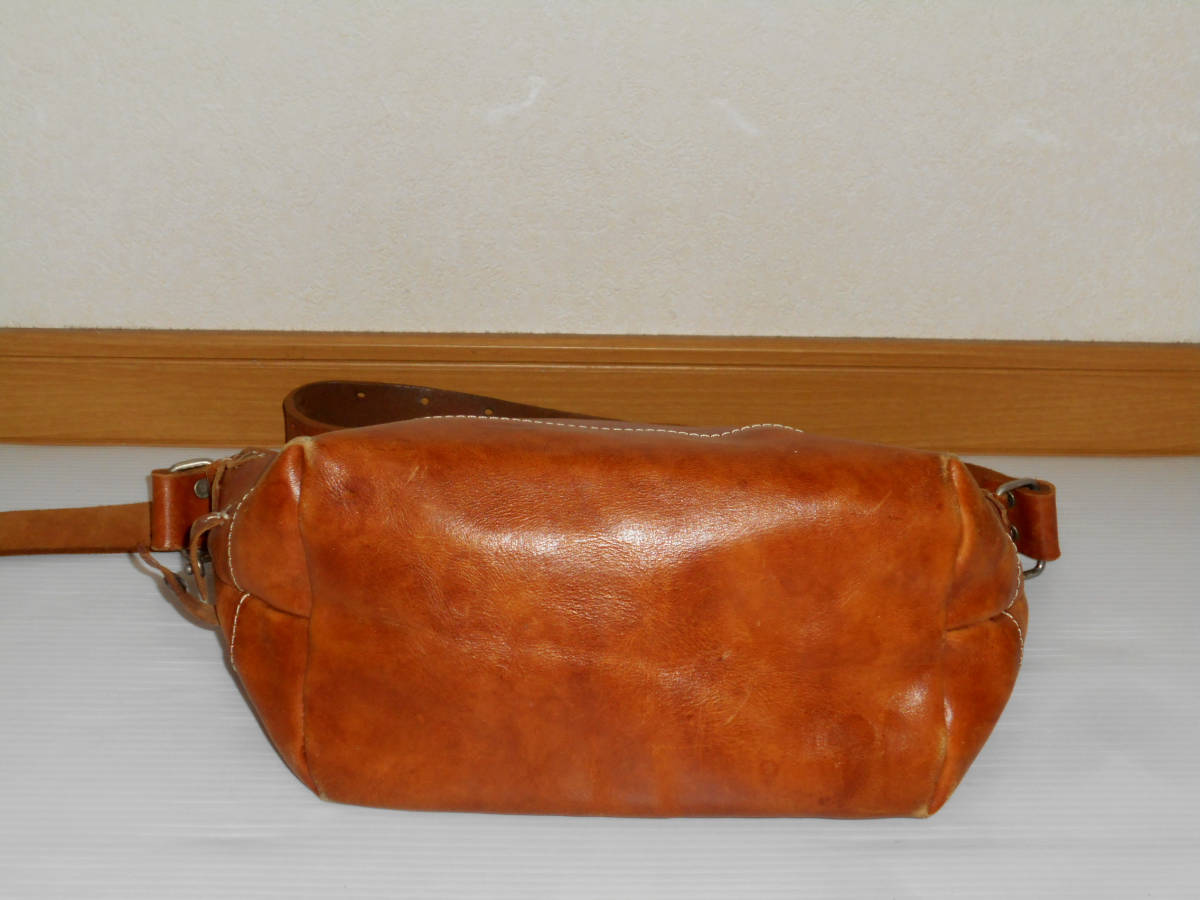 H1203 MANO FECEmanofes original leather shoulder bag Brown (3E 10