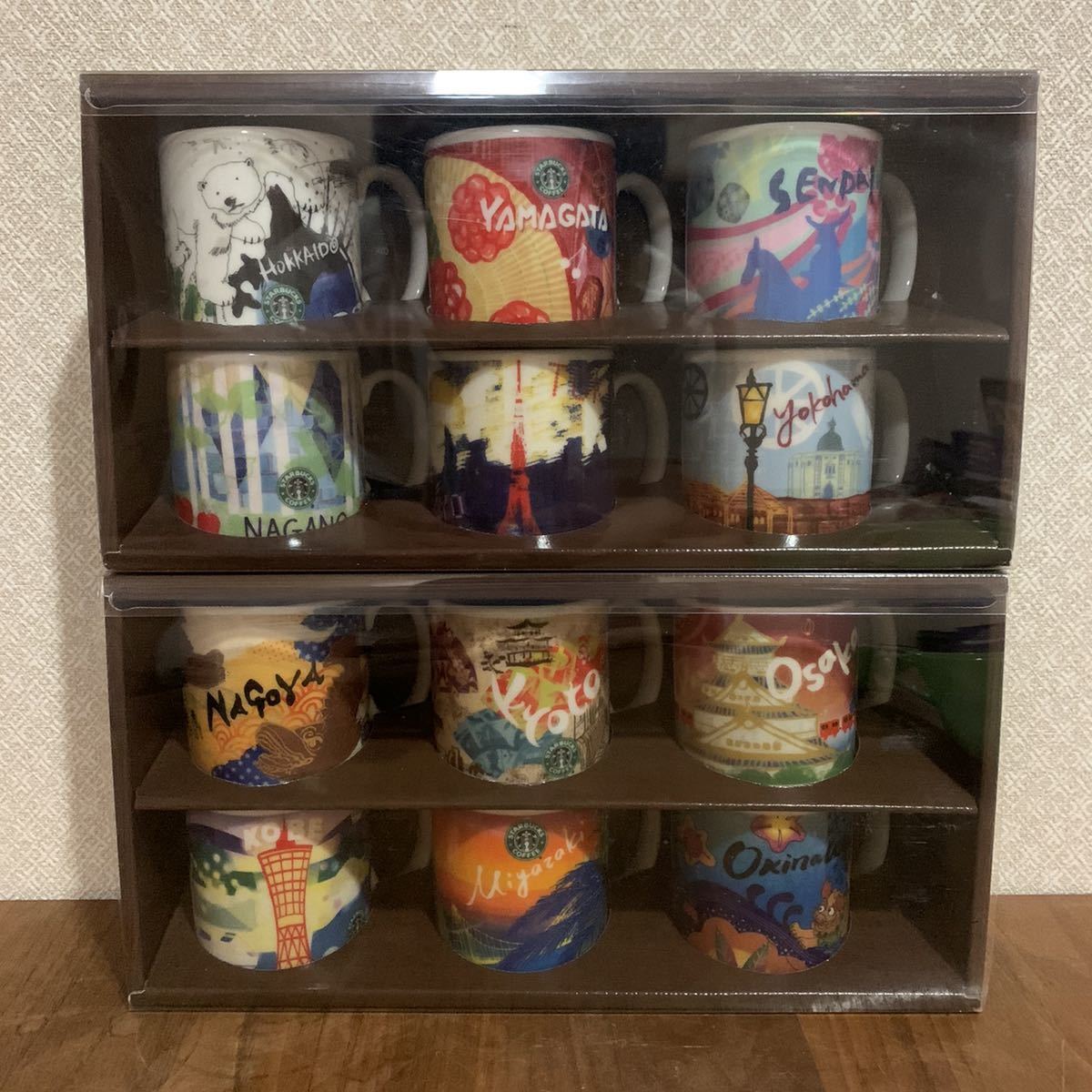 激レア STARBUCKS 2010年 Collectible 東日本 西日本 スターバックス エリアコレクタブル デミタス 山形 宮崎 デミ  マグカップ 送料無料