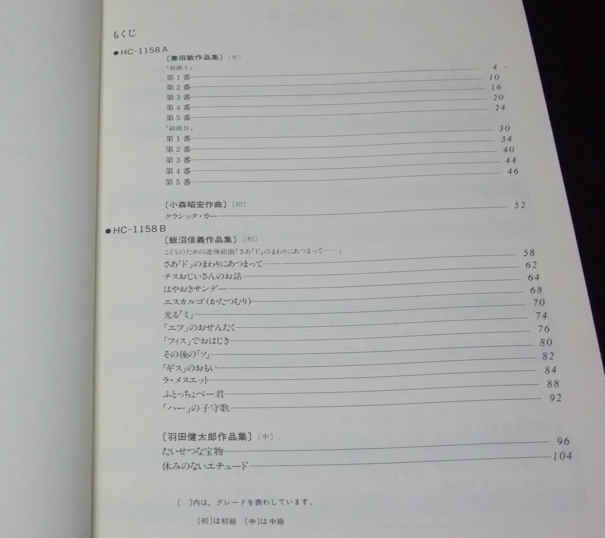ピアノ楽譜 『日本の作曲家によるオリジナル作品集３』　東芝EMI 18_画像2