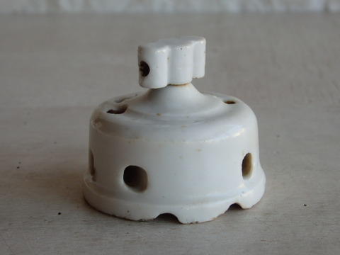 フランスアンティーク　スイッチ　電気　陶器製　パーツ　アトリエ　電子部品　_画像5