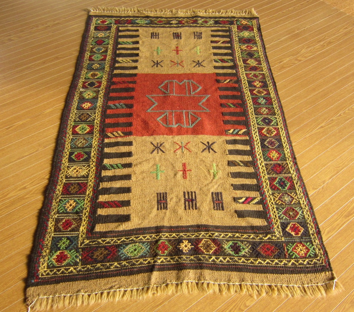 160x95】イラン☆コルディ産キリム・KILIM□1559-21 カーペット 160x95】イラン☆コルディ産キリム・KILIM□1559-21 カーペット