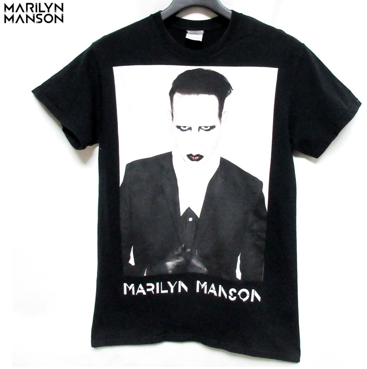 Marilyn Manson マリリンマンソン 大プリント バンドT 2015 ツアー Tシャツ_画像1