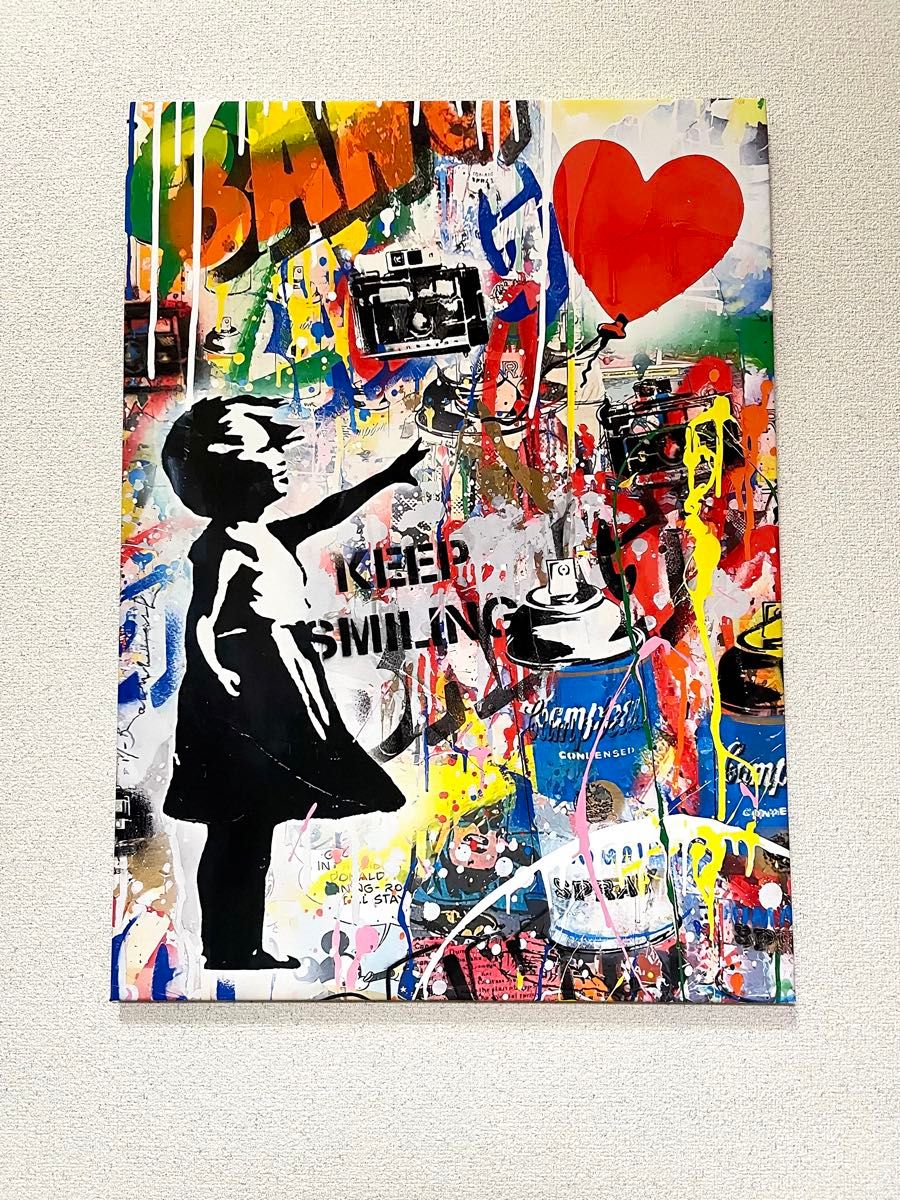 No.164木枠付きキャンバス　ブランドアートポスター　バンクシー　バスキア No.164木枠付きキャンバス ブランドアートポスター バンクシー バスキア