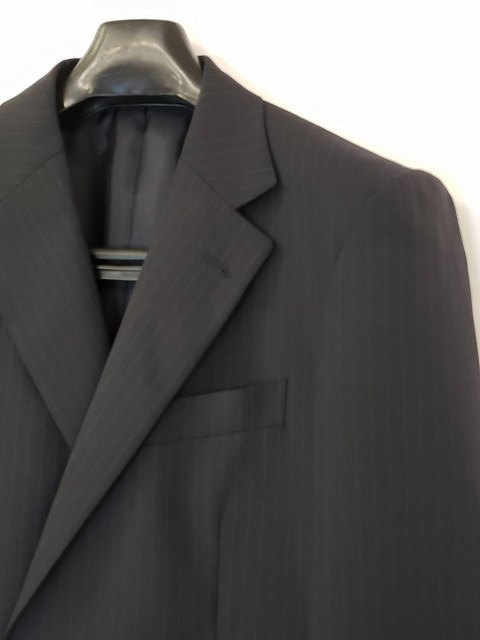 大人の上質 メンズ スーツ 新品未使用 濃紺 ネイビー ブルー ペンシルストライプ 2つボタン Theo Dore HOMME スラックス2本 AB4 AQ-4 Lサイズ 大人の上質 メンズ スーツ 新品未使用 濃紺 ネイビー ブルー ペンシルストライプ 2つボタン Theo Dore HOMME スラックス2本 AB4 AQ-4 Lサイズ