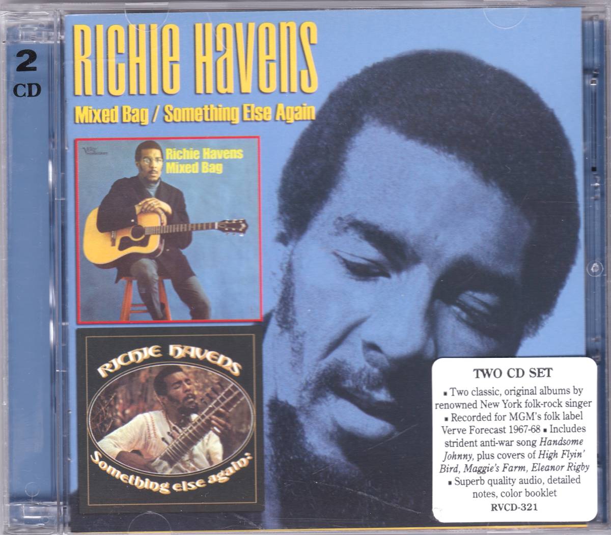 ☆RICHIE HAVENS(リッチー・ヘイブンス)/Mixed Bag＆Smoething Else Again『67年＆68年の超大名盤CD２枚組セット』◆『激レア盤』◇_画像1