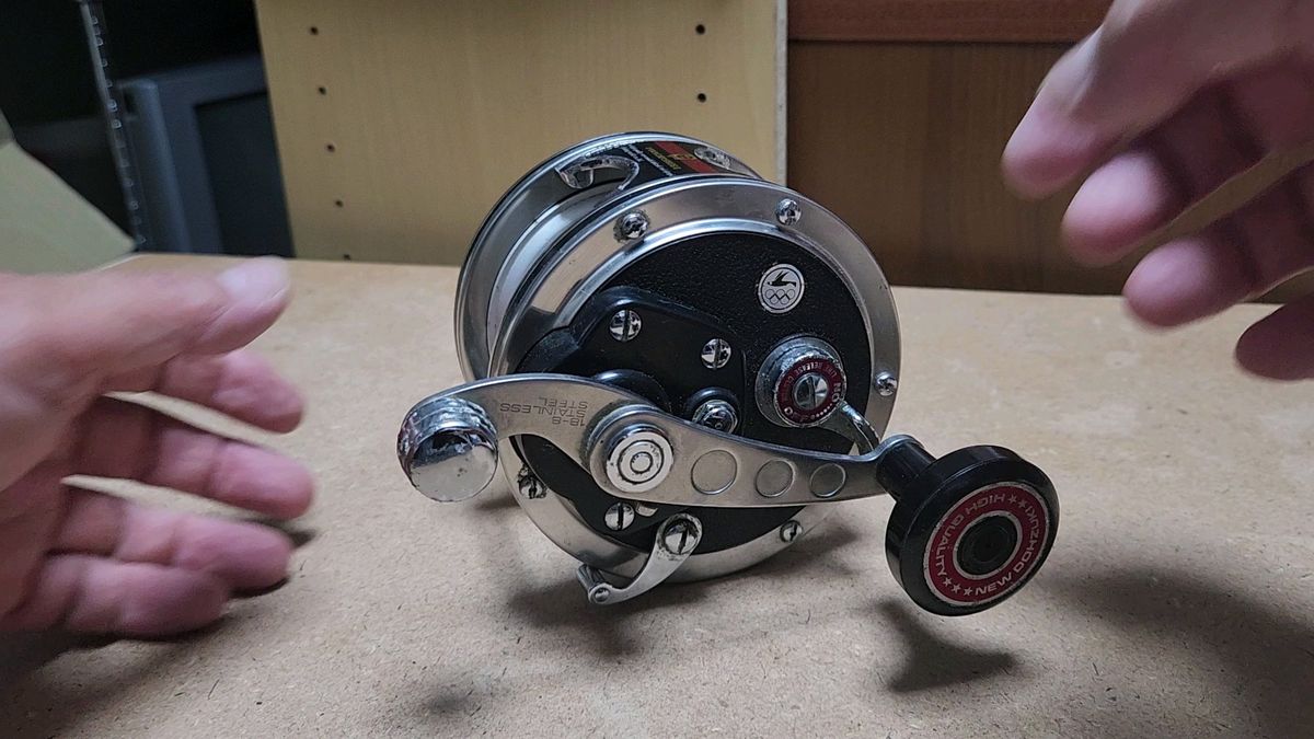 オリンピック レベルライン 胴突500DG-Ⅱ 中古品 ベイトリール 両軸リール レトロリール