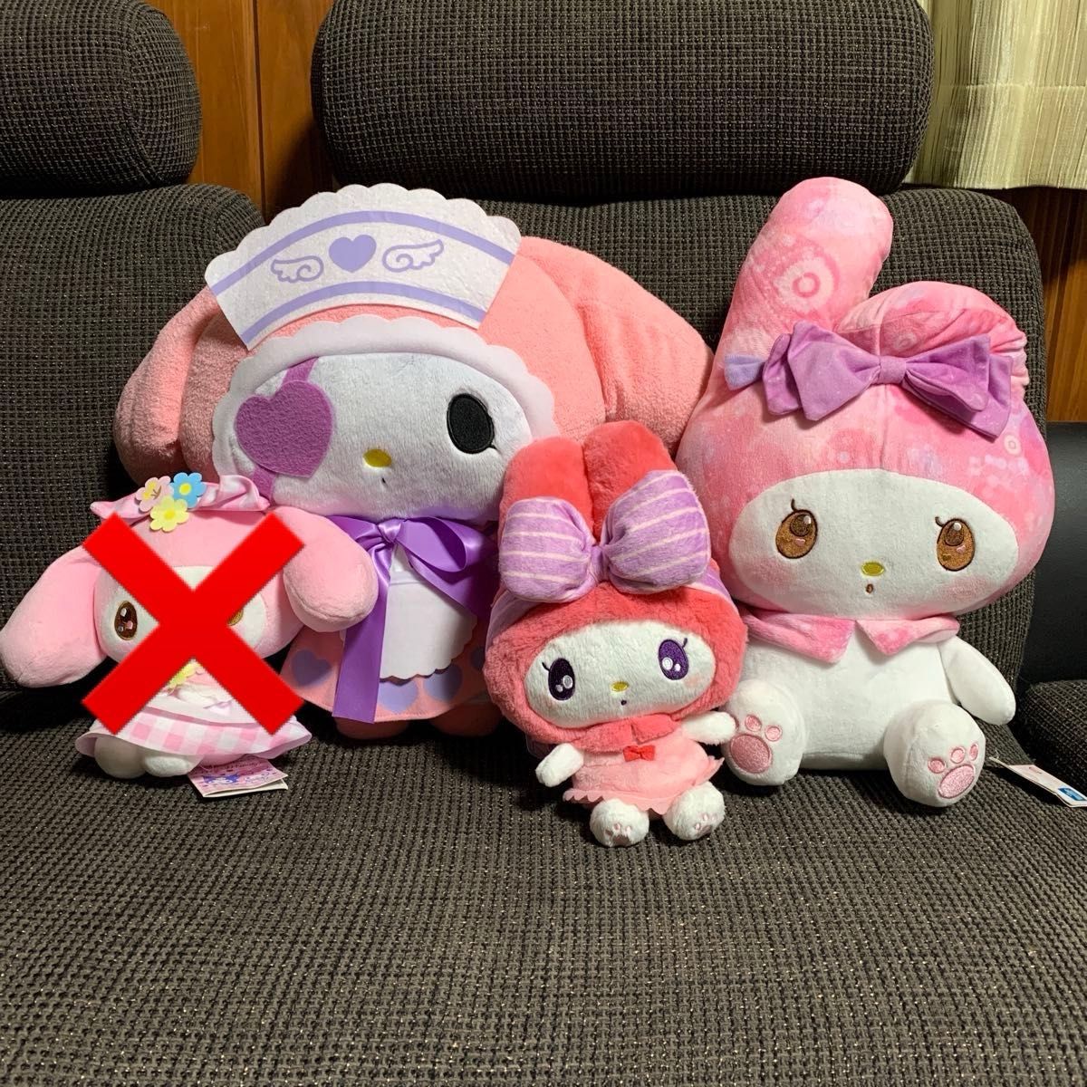 マイメロディ ぬいぐるみセット 3体 値下げ 新品 タグ付き マイメロディ ぬいぐるみ 3体セット