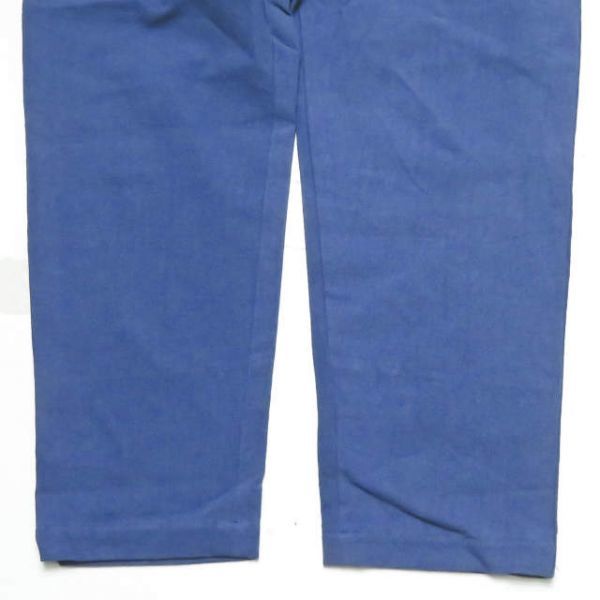 新品 bukht ブフト 1-TUCK TAPERED PANT コットンリネン 1タックテーパードパンツ BV-52804 3(L) ブルー イージー ワイド ☆☆g2081_画像9