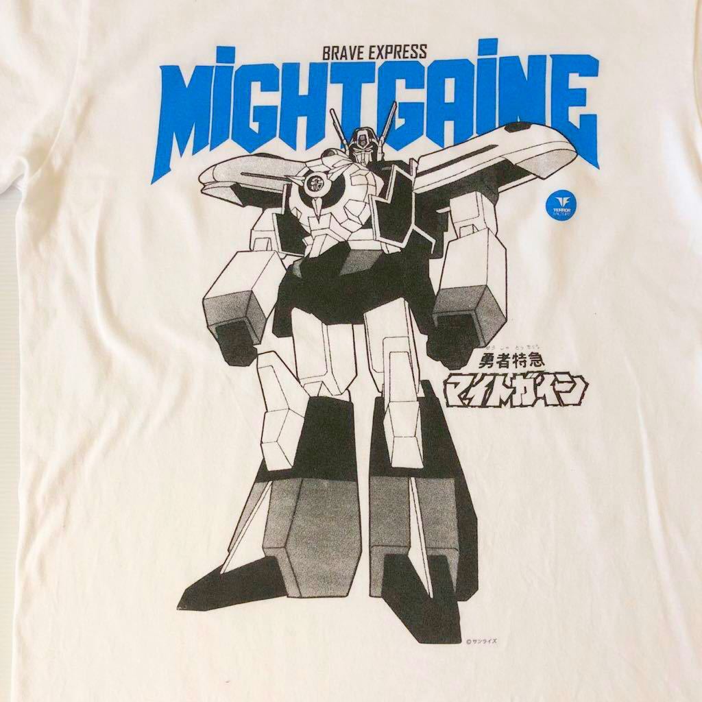 勇者特急マイトガイン メンズ TシャツS 中古名前書き込有 BRAVEEXPRESS MIGHT GAINE サンライズ アニメ japanese HERO ANIME