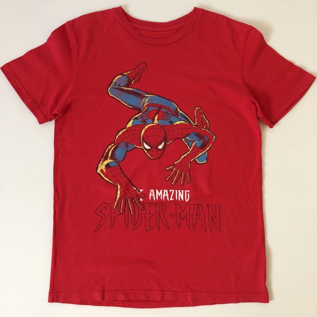 スパイダーマン メンズ Tシャツ M2回着用 フォーエバー21 古着風プリント ヴィンテージコミック アメコミ マーベル marvel アメリカ子供風