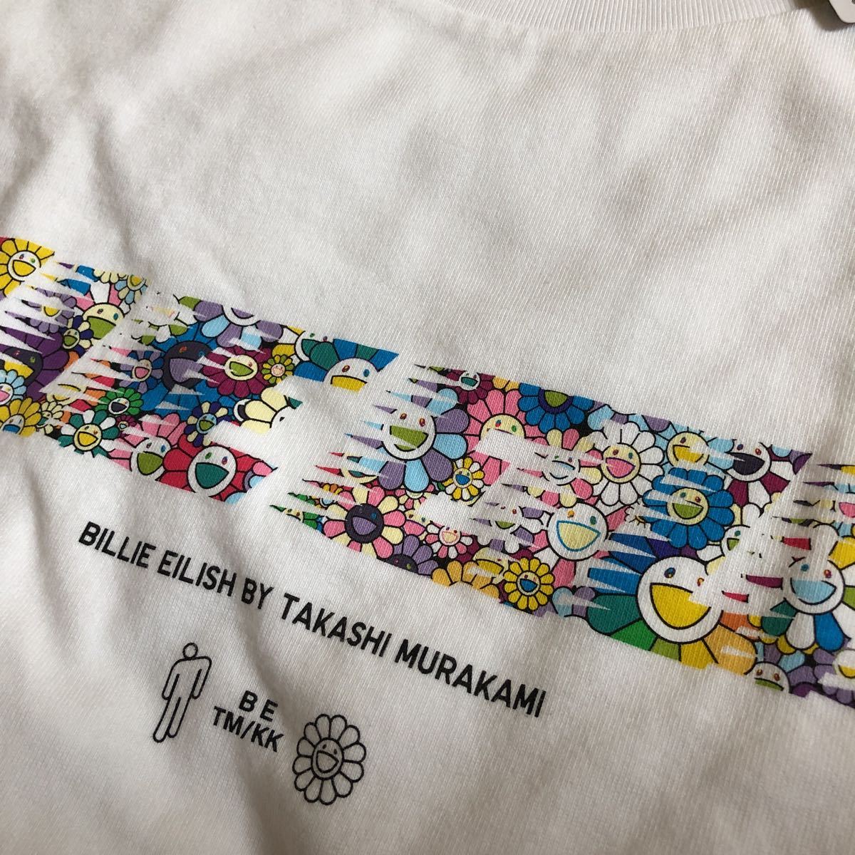 ビリーアイリッシュ × 村上隆 lady's S 新品 オーバーサイズ 半袖Tシャツ UNIQLO 白 BILLIE EILISH × TAKASHI MURAKAMI lady's Tshirts