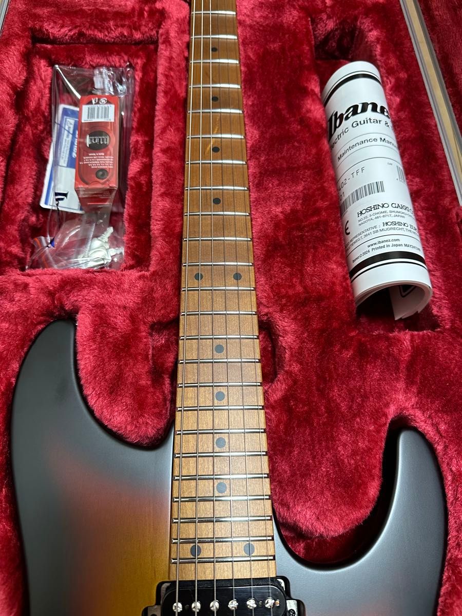 2025年5月新品購入 Ibanez AZ2402 TFF 約3.13kg 2025年5月購入 Ibanez アイバニーズ AZ2402 TFF 新品同様 エレキ