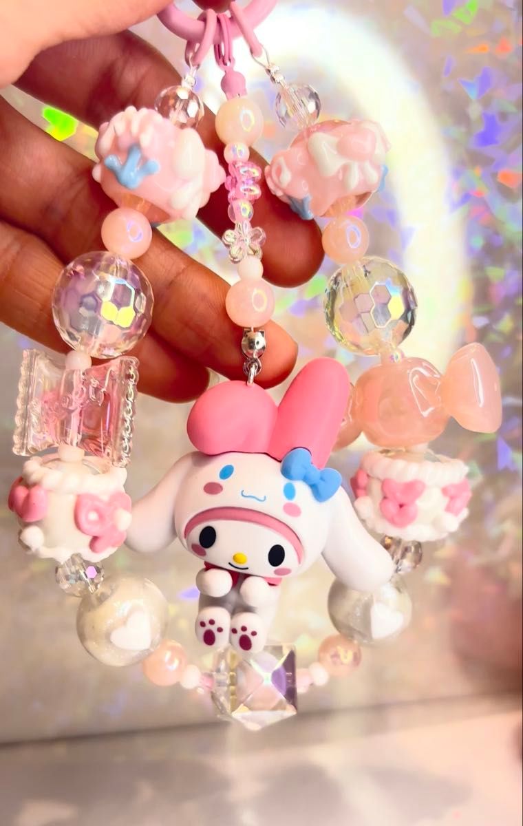 No.7 マイメロキーホルダー☆サンリオ ストラップ