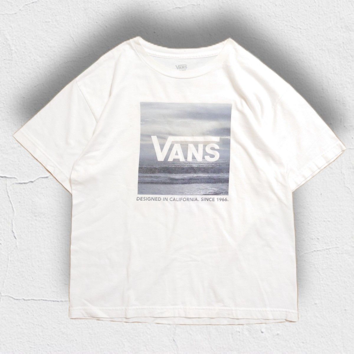 【VANS】半袖 ロゴ Tシャツ ホワイト / 送料無料 海外企画 VANS バンズ クルーネックTシャツ 半袖カットソー 半袖