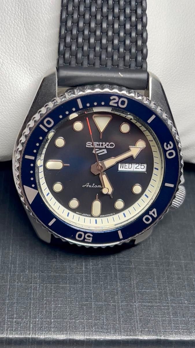 SEIKO セイコー 7S26-0020 米国限定販売325USDから60%OFF 自動巻き 腕時計 ネイビー