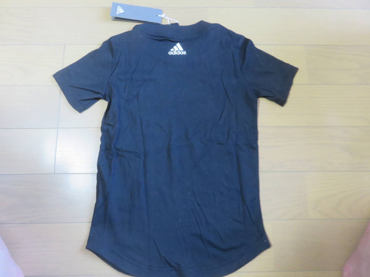 adidas ジュニア 半袖Tシャツ 130 BK 新品 ☆決算セール☆_画像4
