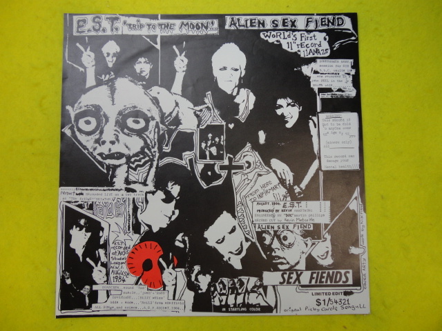 Alien Sex Fiend - E.S.T. (Trip To The Moon) オリジナル原盤 10 レア Goth Rock Bone Shaker Baby / I Am A Product 収録　視聴_画像2