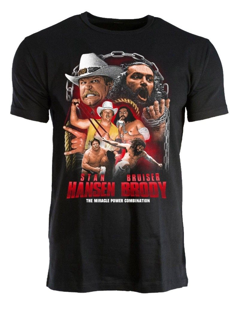スタン・ハンセン ブルーザー・ブロディ 超獣コンビ Tシャツ 超獣コンビTシャツ スタン・ハンセン ブルーザー・ブロディ L