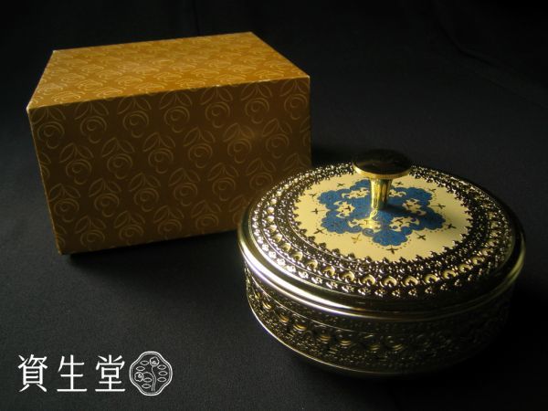 60s 資生堂 花椿会 アンティーク パウダーケース USED レトロ 昭和 SHISEIDO_画像1