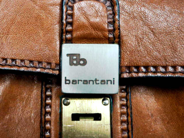 即決☆イタリア製 barantani☆オールレザービジネスバッグ