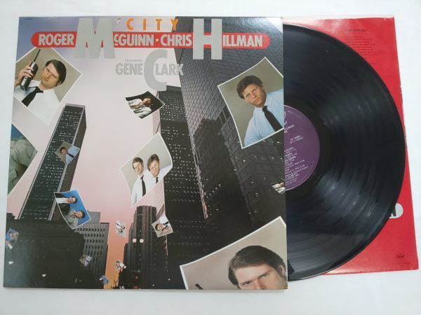 Roger McGuinn & Chris Hillman Featuring Gene Clark City US盤 LP ST-12043_画像1