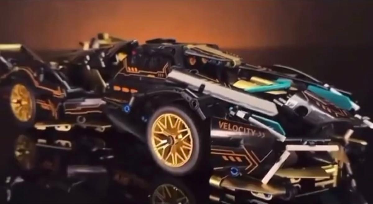 未開封 レゴブロック 車 LEGO互換 インテリア グリーン プラモデル スポーツカー スーパーカー