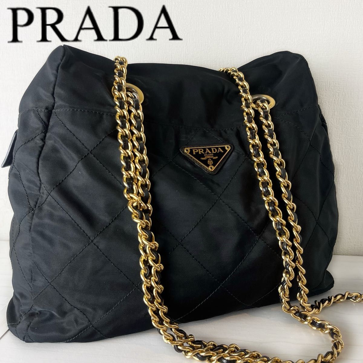 すぐ届く■プラダ■エレガントなフラップチェーンバッグ PRADA プラダ ショルダーバッグ バック チェーン トートバッグ