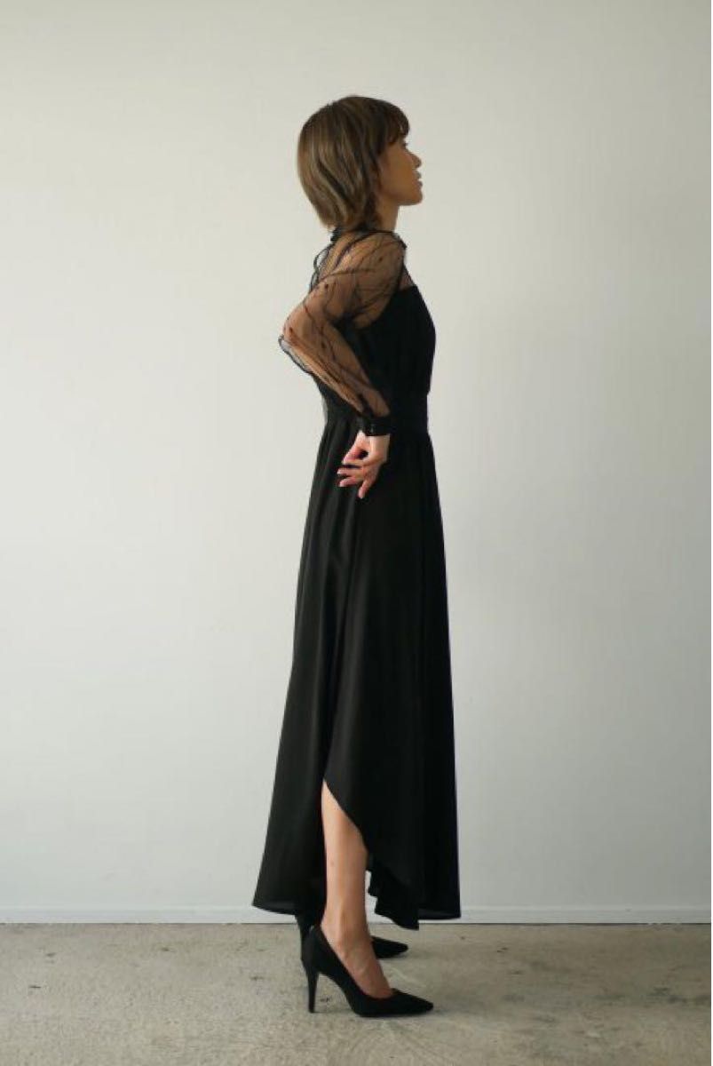 My shawty レースワンピース ドレス ブラック My shawty】レースワンピース ドレス ロングワンピース F