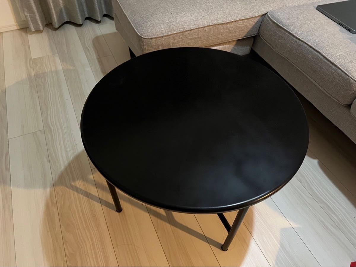 韓国家具 ラウンドテーブル コーヒーテーブル 60cm ブラック 韓国家具 ラウンドテーブル コーヒーテーブル 60cm ブラック