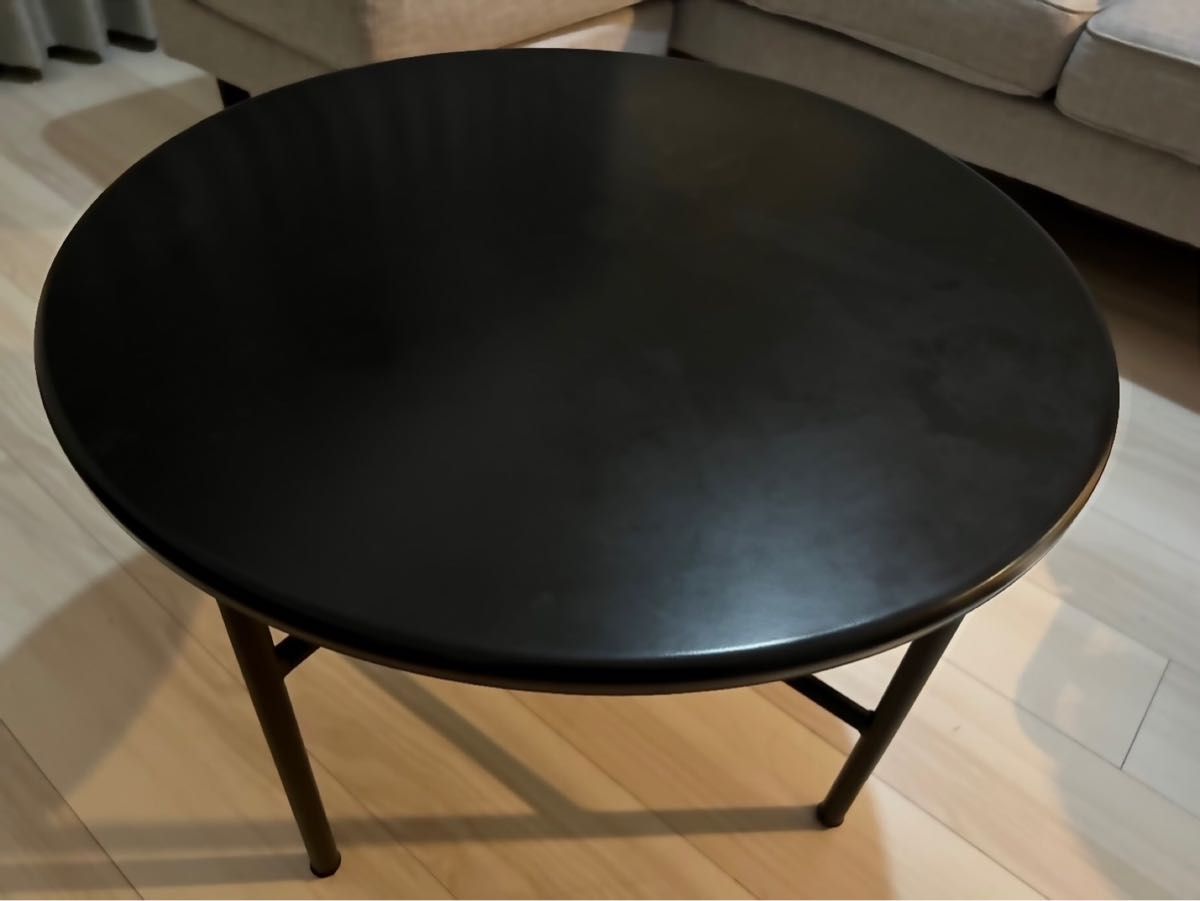 韓国家具 ラウンドテーブル コーヒーテーブル 60cm ブラック 韓国家具 ラウンドテーブル コーヒーテーブル 60cm ブラック