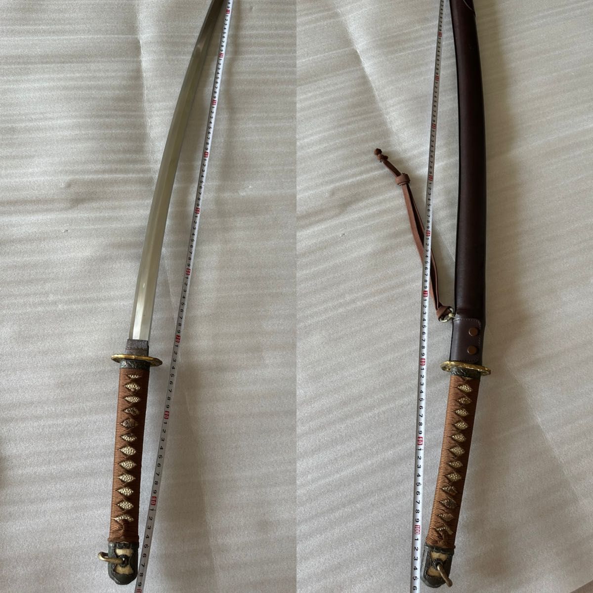模造刀 軍刀拵 鞘付き長さ約106cm 鞘抜き約971g FL16 模造刀 軍刀拵 鞘付き長さ約106cm 鞘抜き約971g FL16|Yahoo