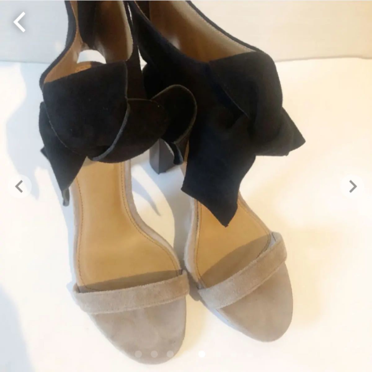 Paypayフリマ 美品 Chembur チェンバー バイカラーアンクルリボンサンダル Paypayフリマ 美品 Chembur チェンバー バイカラーアンクルリボンサンダル
