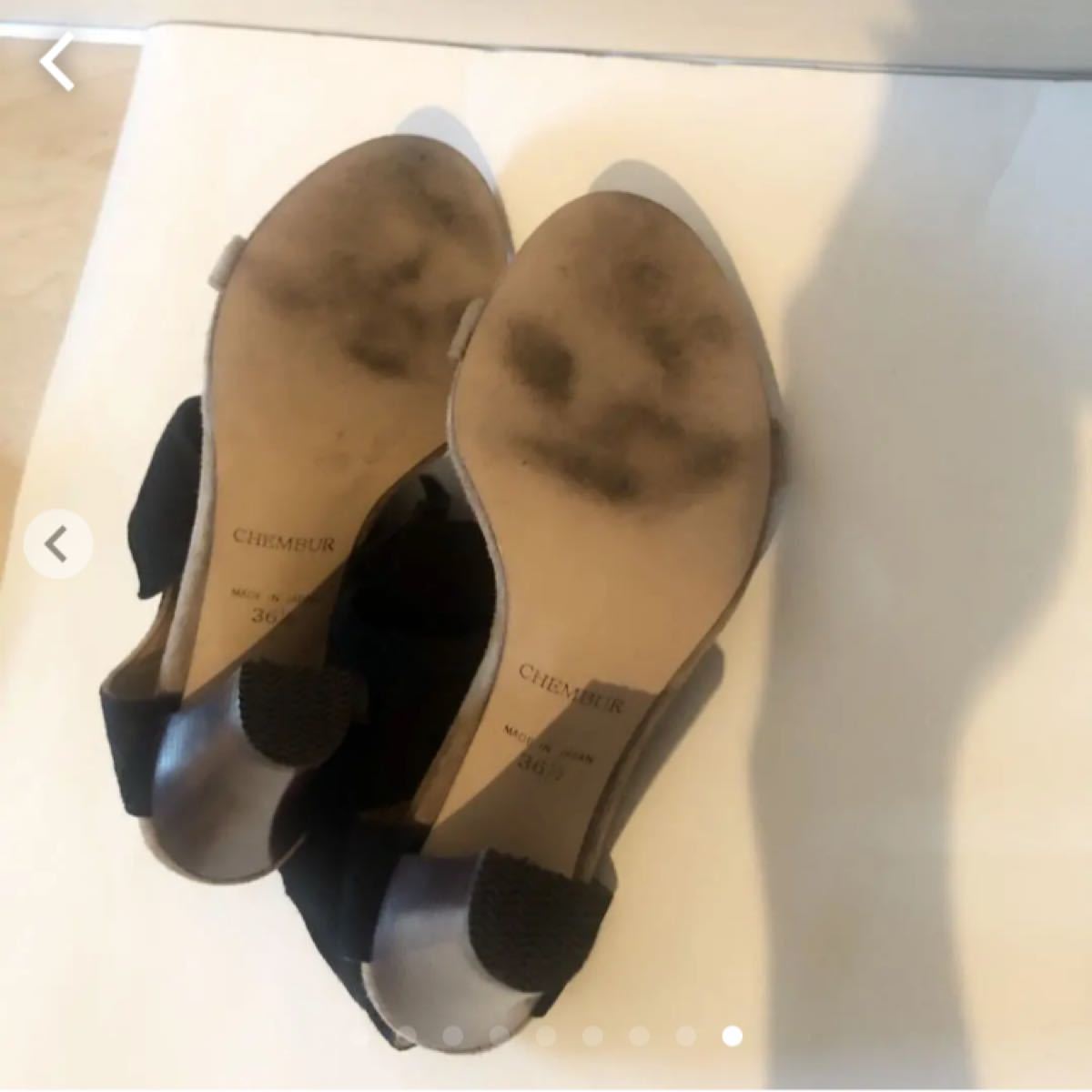 Paypayフリマ 美品 Chembur チェンバー バイカラーアンクルリボンサンダル Paypayフリマ 美品 Chembur チェンバー バイカラーアンクルリボンサンダル