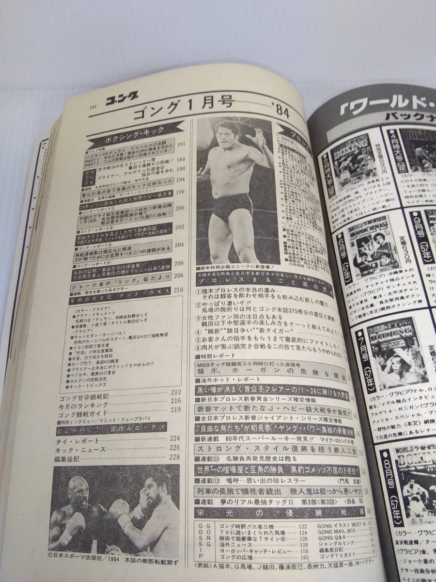 月刊　ゴング　1984年1月号　【プロレスまるごと面白思考】Vol.17 NO.1_画像3