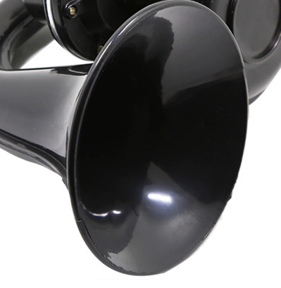 C043. sound truck horn 135dB 12V/24V correspondence trumpet horn black 