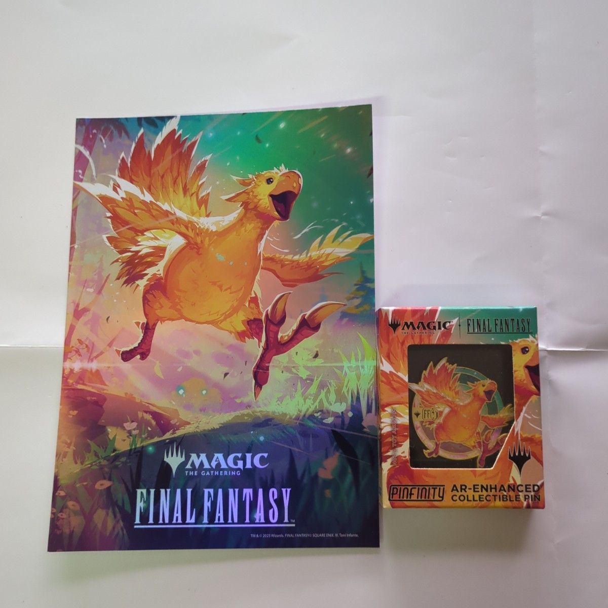 MTG FF チョコボ ピンバッジ ミニポスター ファイナルファンタジー MTG FINAL FANTASY チョコボ ピンバッジ ミニポスターセットMTG