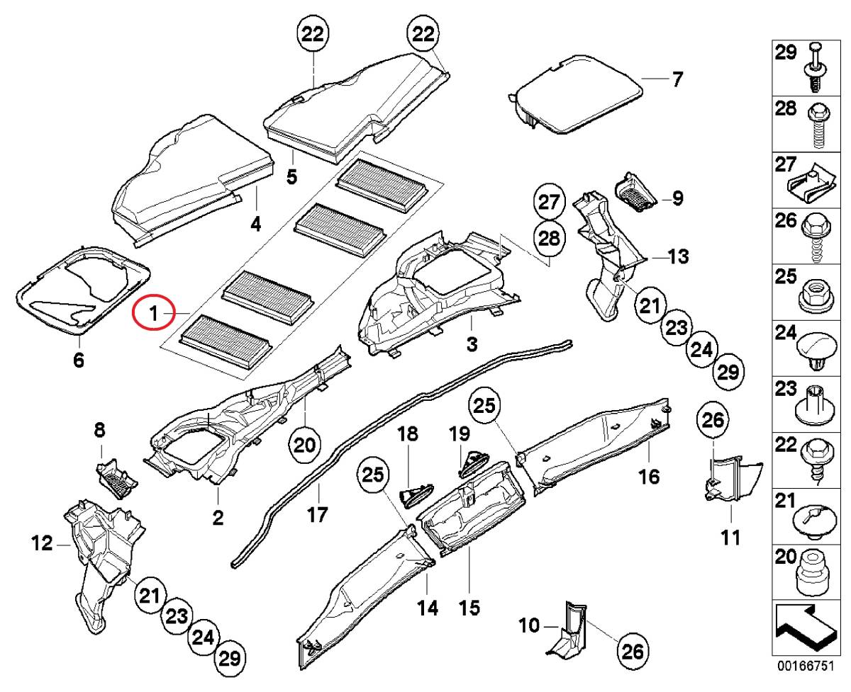 BMW M3 専用 E90 E91 E92 LCI チャコール エアコンフィルター/ACフィルター/エアエレメント 4枚入 64319159606 セダン クーペ カブリオレ_画像2