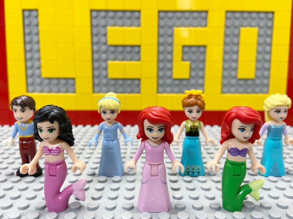 ☆ディズニープリンセス☆ レゴ　ミニフィグ　アリエル　アナ　エルサ　シンデレラ　など　( LEGO 人形 アナ雪 リトマーメイド_画像1