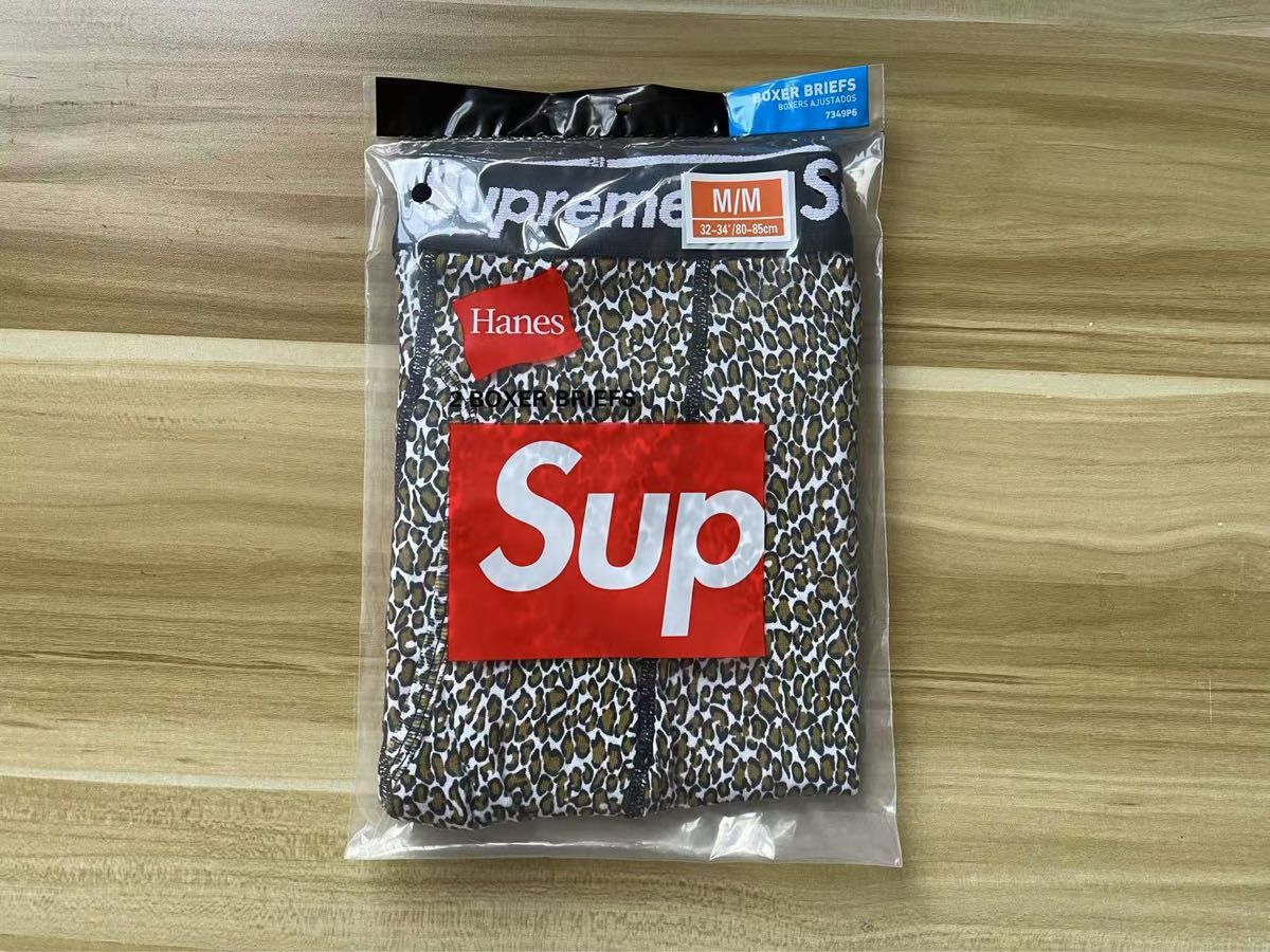 シュプリーム ヘインズ ボクサーパンツ ヒョウ柄 M Supremeシュプリーム ヘインズ ボクサーパンツ ヒョウ柄 M 1枚