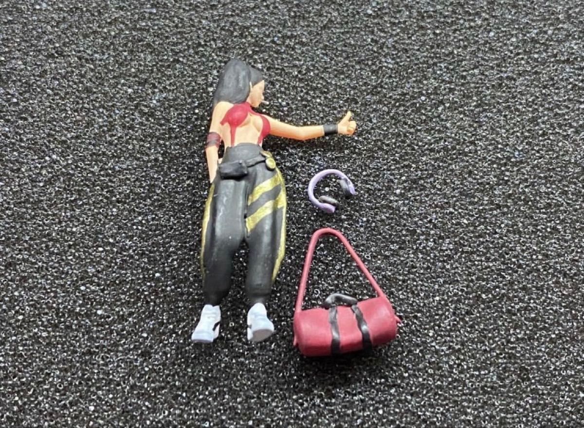 1/64 　ジオラマ　ピットガール　ジオン軍？　美女　フィギュア　赤　日本未発売