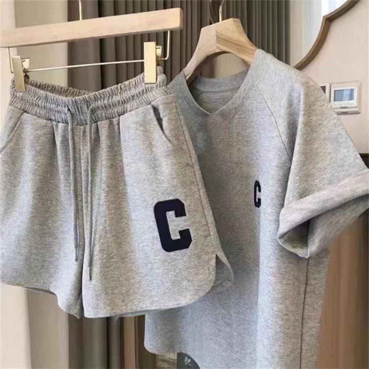 部屋着 ルームウェア 半袖 セットアップ Tシャツ パンツ 夏 パジャマ 韓国 