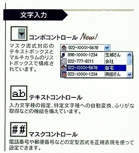 【858】 グレープシティ InputMan .NET 2.0J 3開発 インプットマン GrapeCity 入力 支援 ソフト 日付 文字 キーボード 数値 4949240118310_画像5