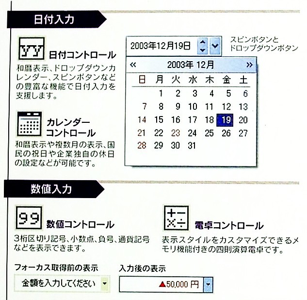 【858】 グレープシティ InputMan .NET 2.0J 3開発 インプットマン GrapeCity 入力 支援 ソフト 日付 文字 キーボード 数値 4949240118310_画像4
