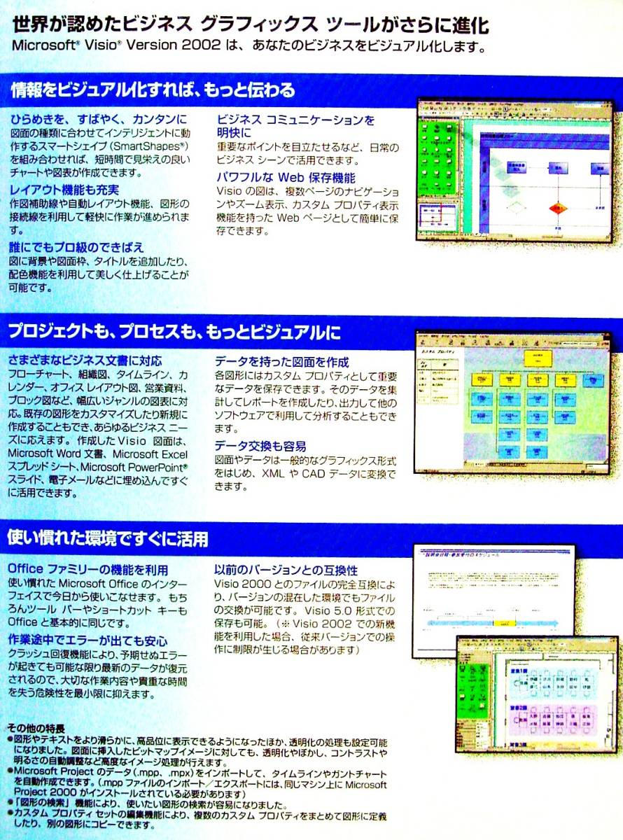 【700】 マイクロソフト Visio2002 Standard UP ビジオ 未開封品 図表 作成 ソフト 図 表 diagramダイアグラム Microsoft 4988648118645_画像3