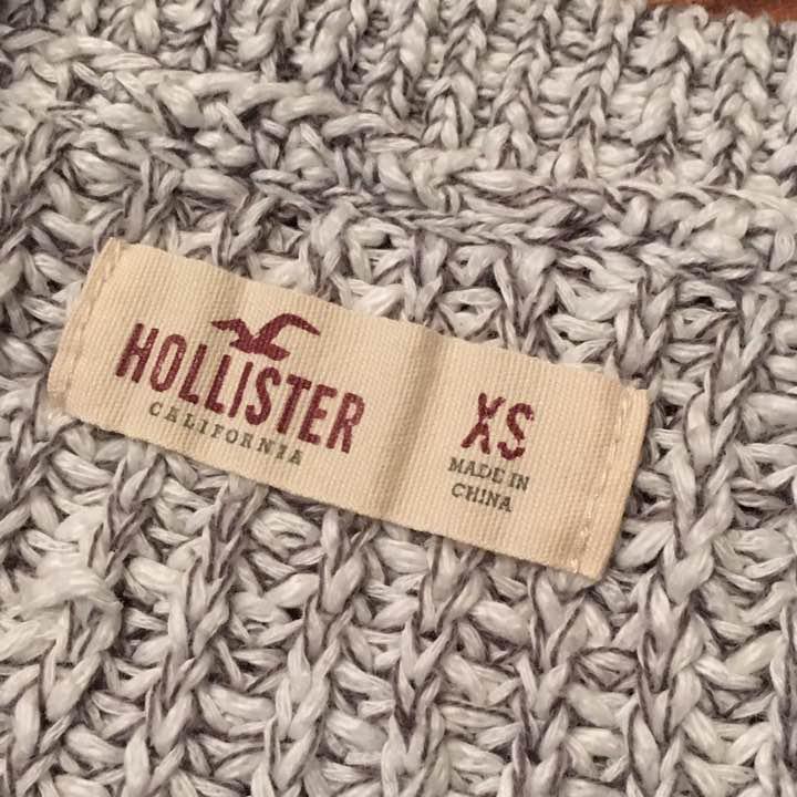 【Hollister】スプリングニット　 size/XS　グレー系　ホリスター　サーフ_画像3