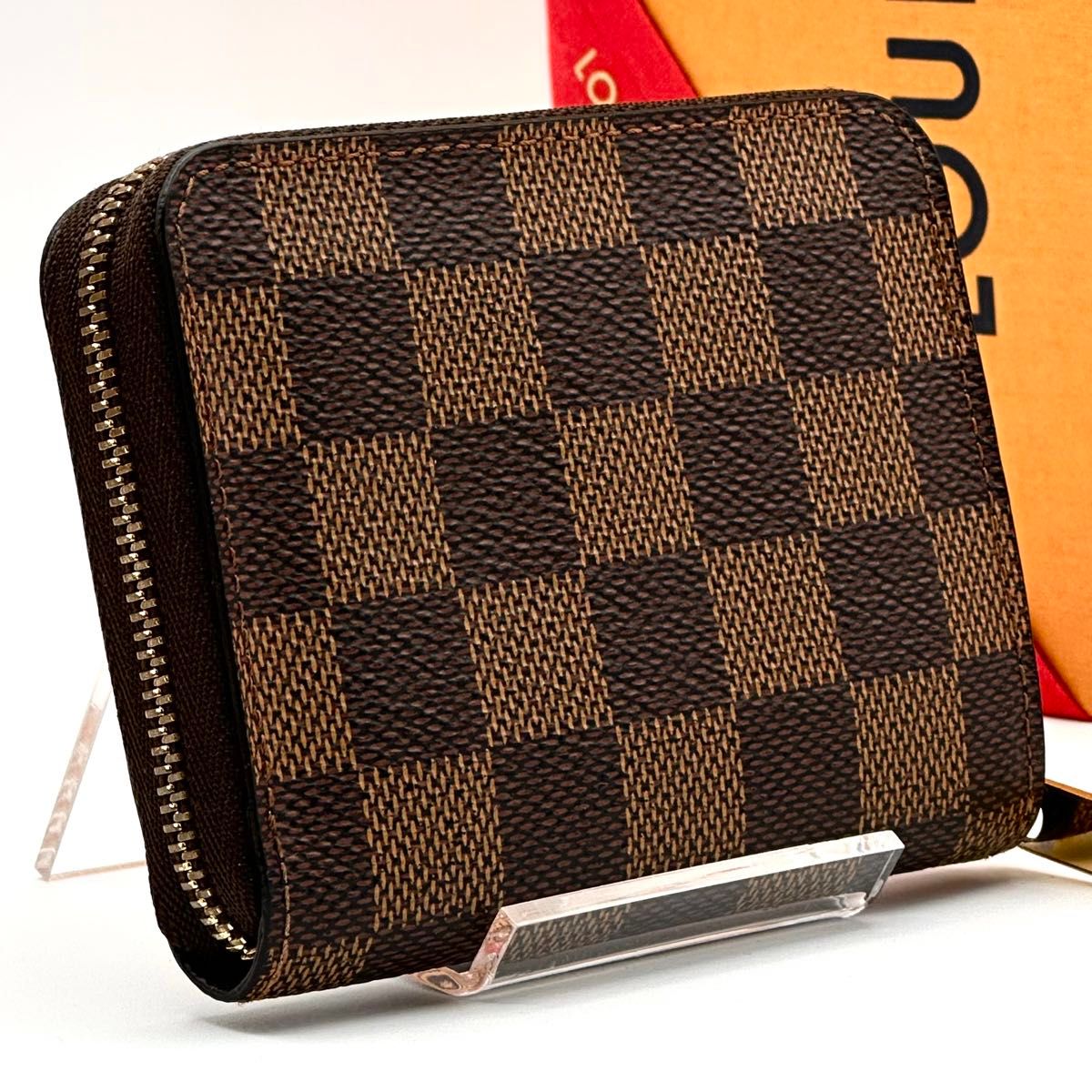 未使用級!! LOUIS VUITTON ダミエ ジッピー コインパース 茶系 極美品】ルイヴィトン ダミエ ジッピー コインパース 小銭入れ