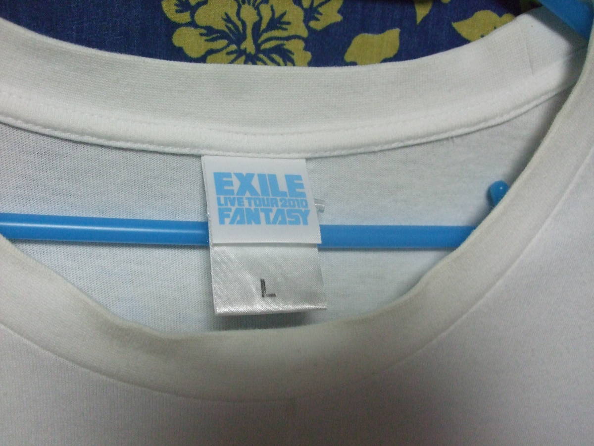 EXILEファンへ！★EXILE LiveTour2010 FantasyTシャツ ★L★中古・Used品！_画像2