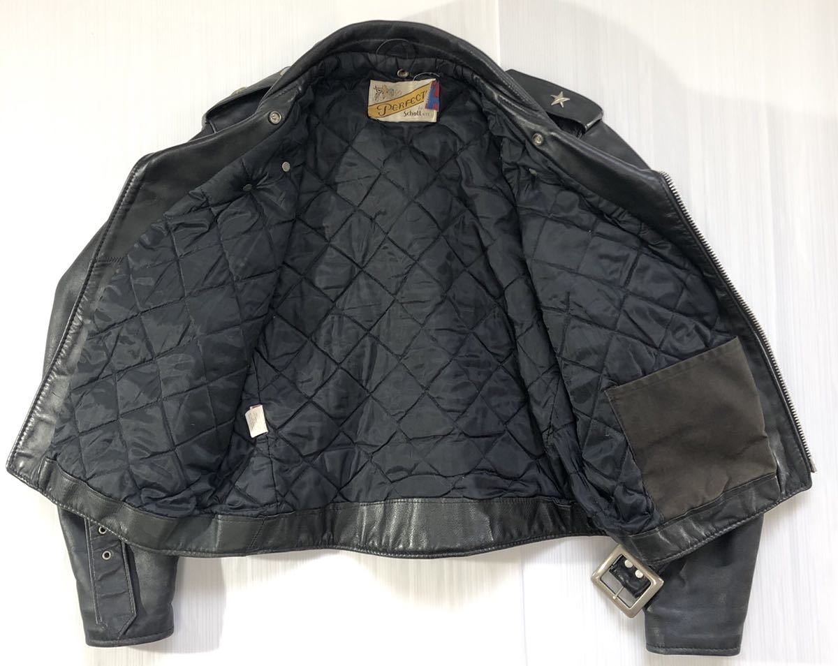 schott ショット PERFECT ) 上質 本革 牛革 バイクタグ 618 ワンスター