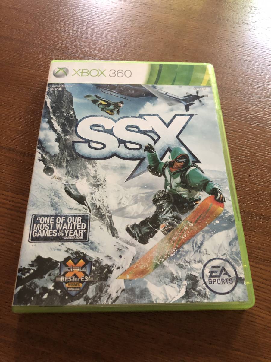 送料無料 Xbox360★エスエスエックス 海外版★Xbox one/series X下位互換対応済 used☆SSX☆Made in Singapore