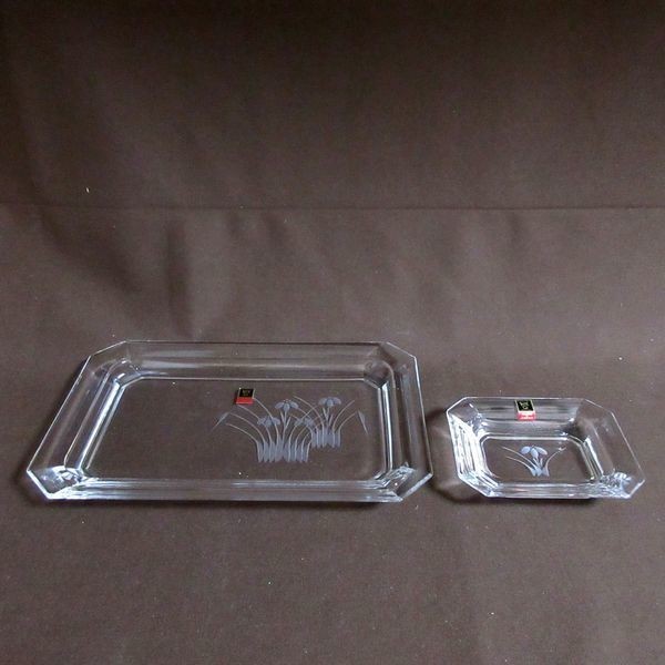 未使用　カガミクリスタル　和食器揃　盛皿5個　小皿5個セット　昭和レトロ　日本製　各務_画像2